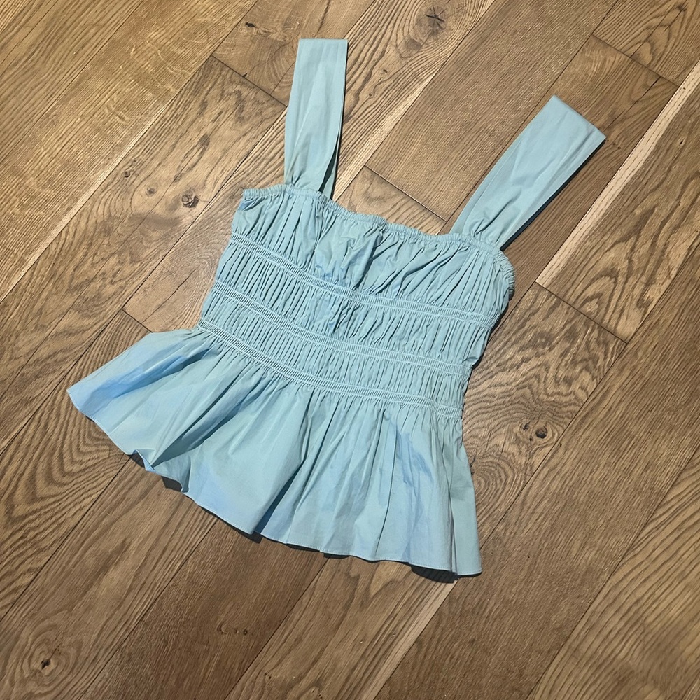 STAUD Sage Green Sleeveless Women's Top